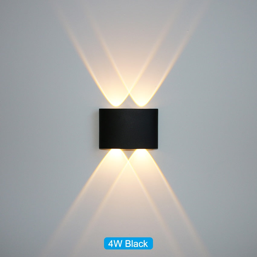 Waterproof LED wall light for indoor and outdoor use