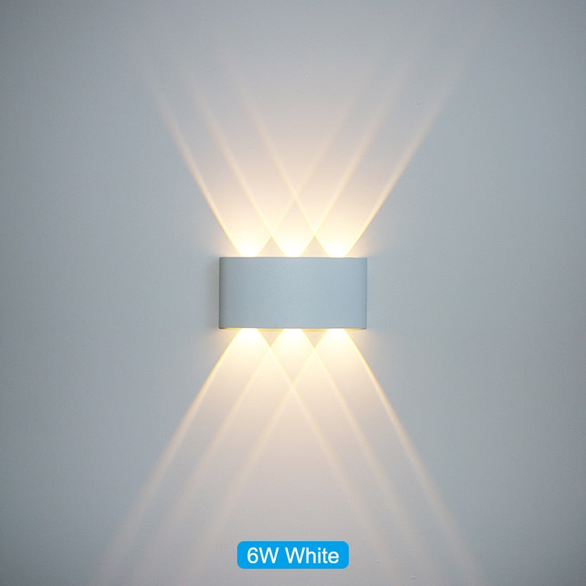 Waterproof LED wall light for indoor and outdoor use