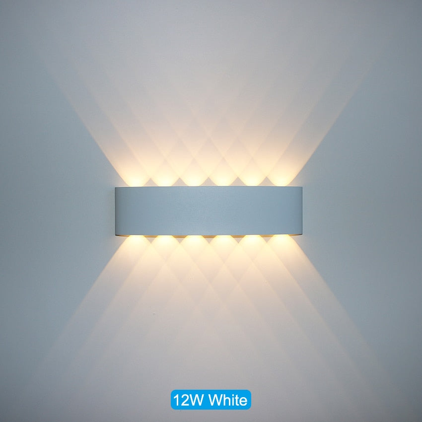 Waterproof LED wall light for indoor and outdoor use