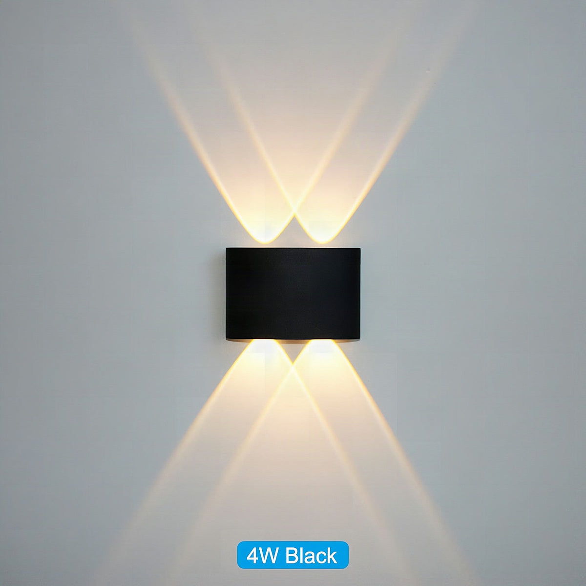 Waterproof LED wall light for indoor and outdoor use
