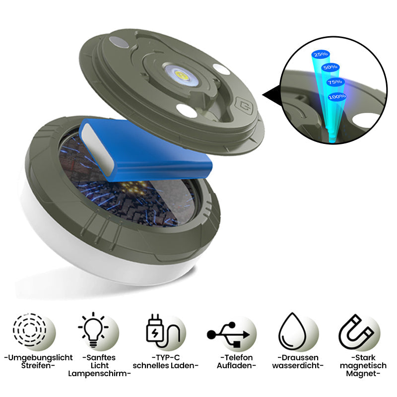 Waterproof portable collapsible fairy lights for outdoor use