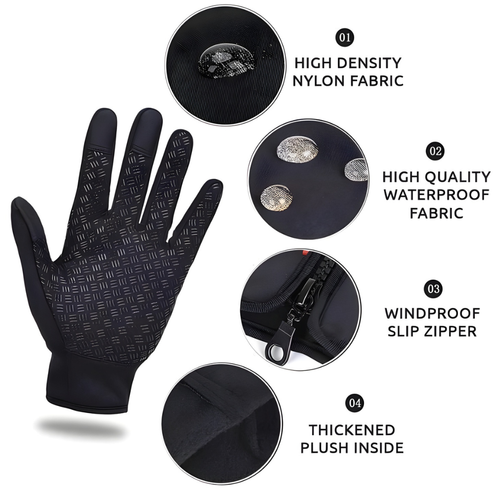 Boneroshop | Waterproof Winter Thermal Gloves Windproof