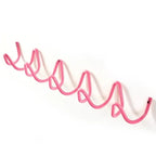 Wave wall-mounted coat rack in iron with 3 or 5 hooks and screws included, 6 colours, 33 or 56 cm