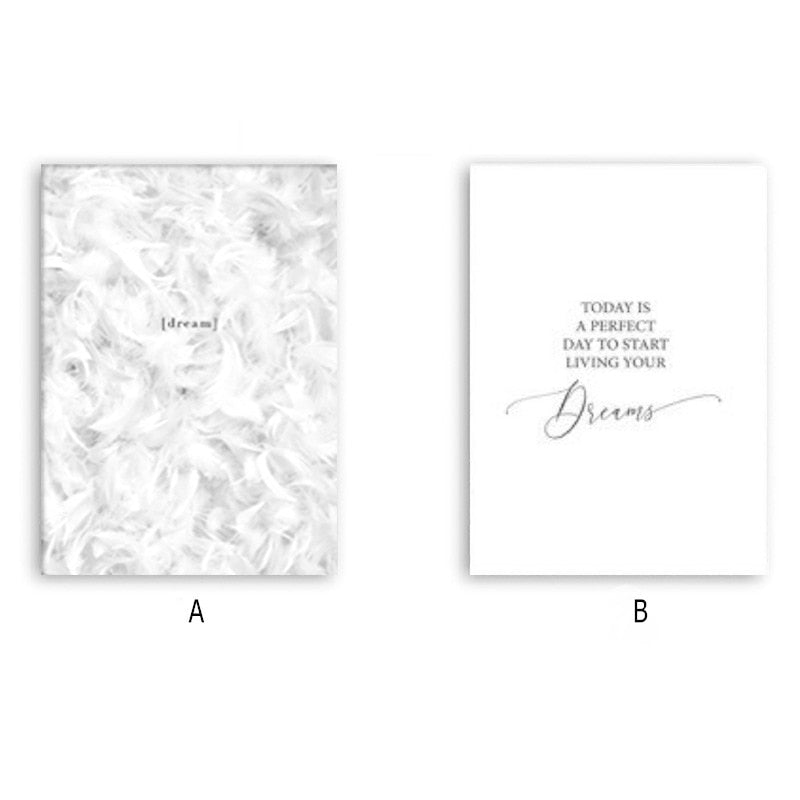 White Leather Poster and Print – Canvas Wall Art Painting