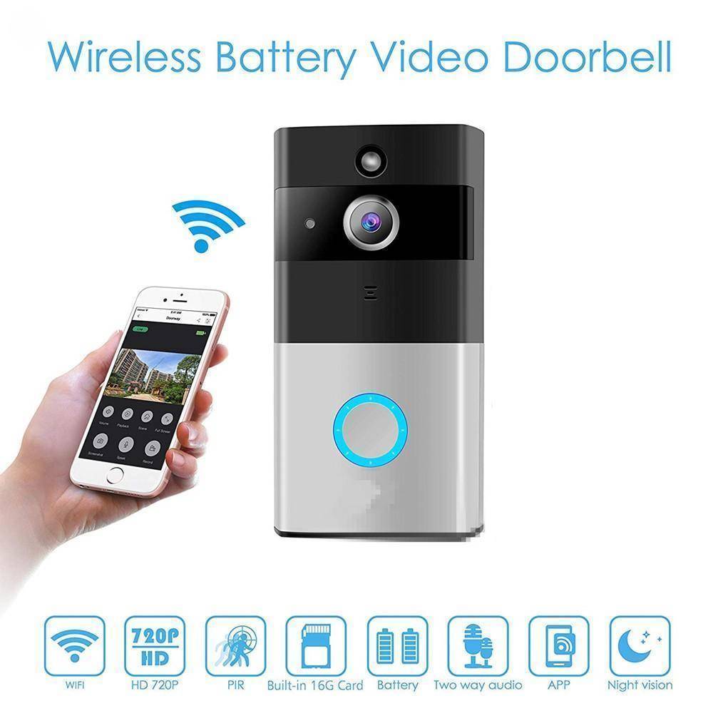 WiFi Wireless Video Doorbell Camera with Motion Detection and Night Vision