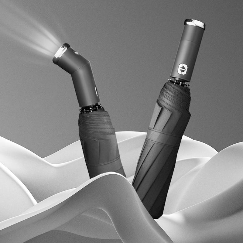 Windproof LED umbrella with automatic open/close