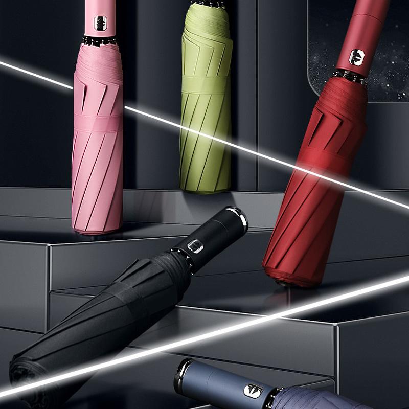 Windproof LED umbrella with automatic open/close