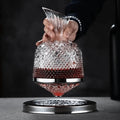Wine Decanter | 360° Rotating Base & Crystal Glass | 1.5 Litres