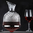 Wine Decanter | 360° Rotating Base & Crystal Glass | 1.5 Litres