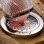 Wine Decanter | 360° Rotating Base & Crystal Glass | 1.5 Litres