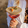Wine glass charcuterie topper