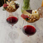 Wine glass charcuterie topper