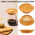 Wine glass charcuterie topper