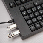 Wired USB Left-Handed Keyboard with Dual HUB Function – Black