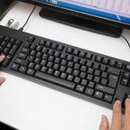 Wired USB Left-Handed Keyboard with Dual HUB Function – Black
