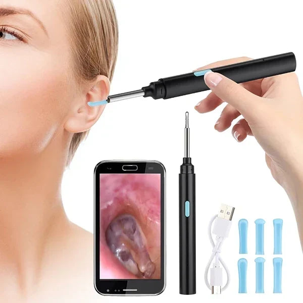 Wireless Ear Cleaning Camera Scope, 20x Magnification, Spoon Tip
