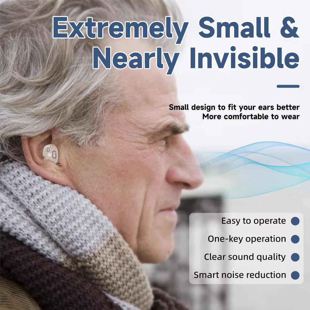 Wireless Rechargeable OTC Hearing Aids with Charging Case