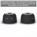 Wireless reversing camera for motorhome, magnetic camera for caravan and trailer, 720p waterproof