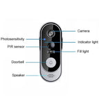 Wireless Smart Video Doorbell | No Subscription Needed | High Definition Camera Doorbell