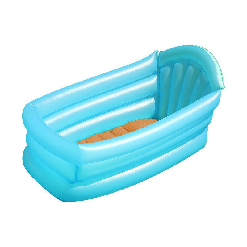 Women's Inflatable Wellness Bathtub with Integrated Safety Features Boneroshop