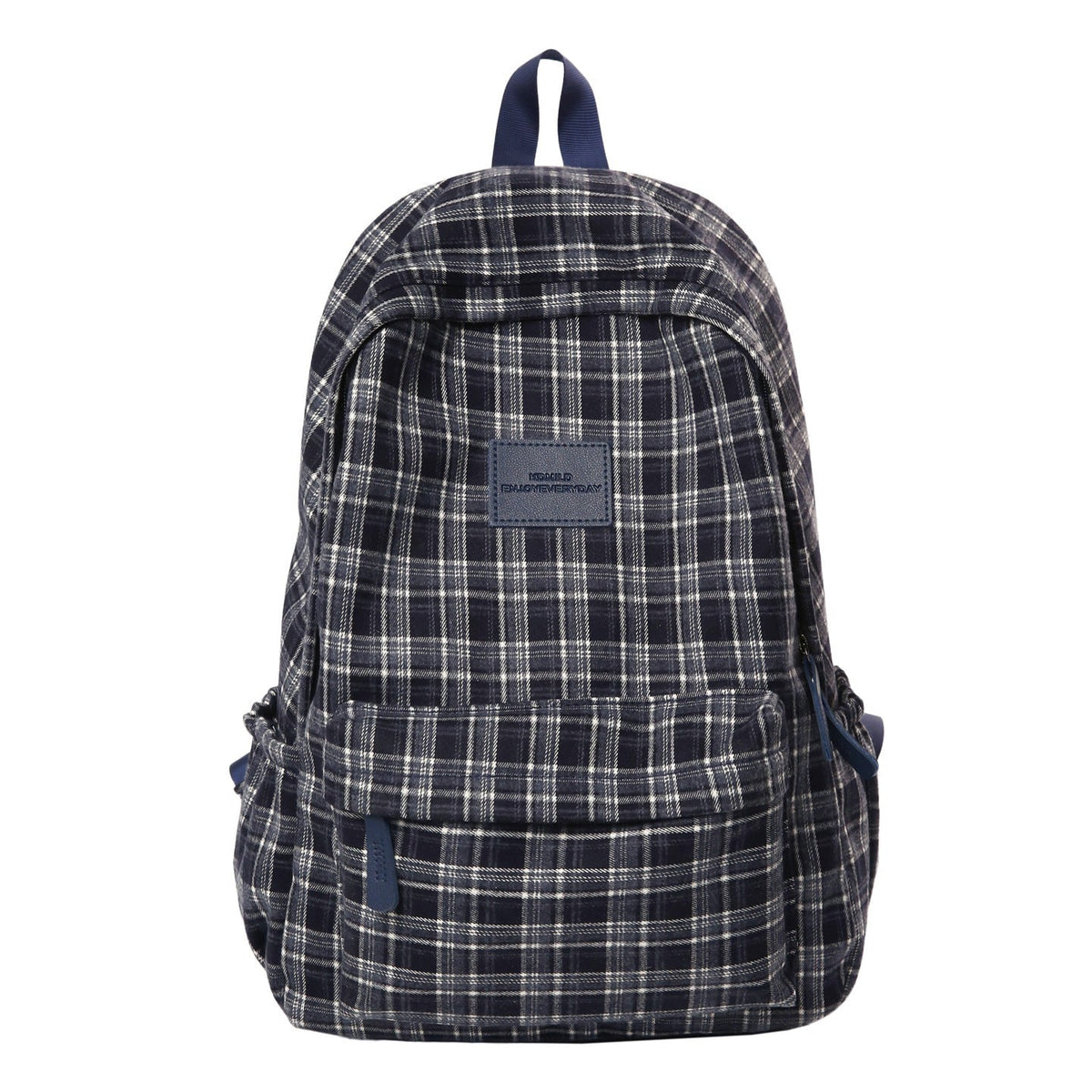 Checked Patterned Casual School Backpack Boneroshop
