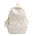 Polka Dot Ruffled Backpack Boneroshop