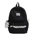 Polka Dot Ruffled Backpack Boneroshop