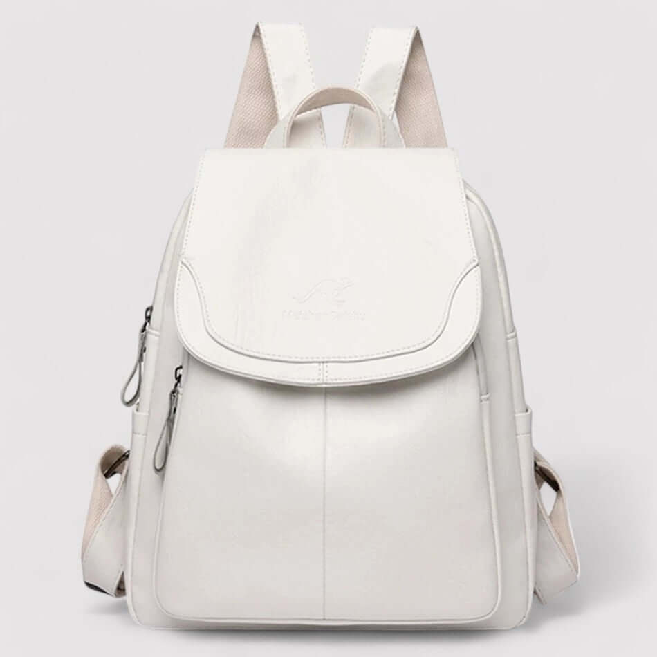 Women's Anti-Theft Leather Backpack for Travel & Daily Use