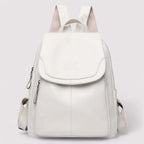 Women's Anti-Theft Leather Backpack for Travel & Daily Use