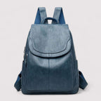 Women's Anti-Theft Leather Backpack for Travel & Daily Use