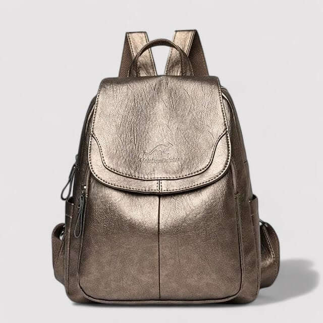 Women's Anti-Theft Leather Backpack for Travel & Daily Use