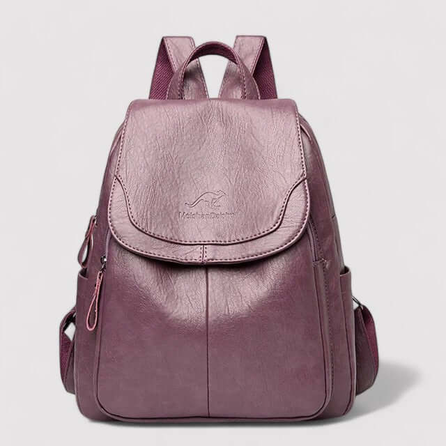 Women's Anti-Theft Leather Backpack for Travel & Daily Use