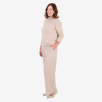 Women's Brushed Marl Turtleneck Top with Long Sleeves & Soft Ribbed Finish