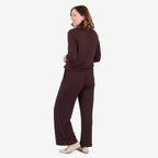 Women's Brushed Marl Turtleneck Top with Long Sleeves & Soft Ribbed Finish