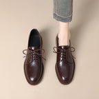 Women's Classic Leather Lace-Up Shoes