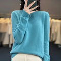 Women's Crewneck Cashmere Jumper - Pullover Style