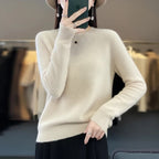 Women's Crewneck Cashmere Jumper - Pullover Style