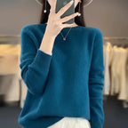 Women's Crewneck Cashmere Jumper - Pullover Style