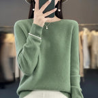 Women's Crewneck Cashmere Jumper - Pullover Style