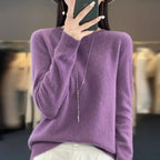 Women's Crewneck Cashmere Jumper - Pullover Style