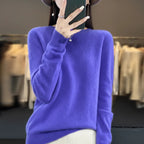 Women's Crewneck Cashmere Jumper - Pullover Style