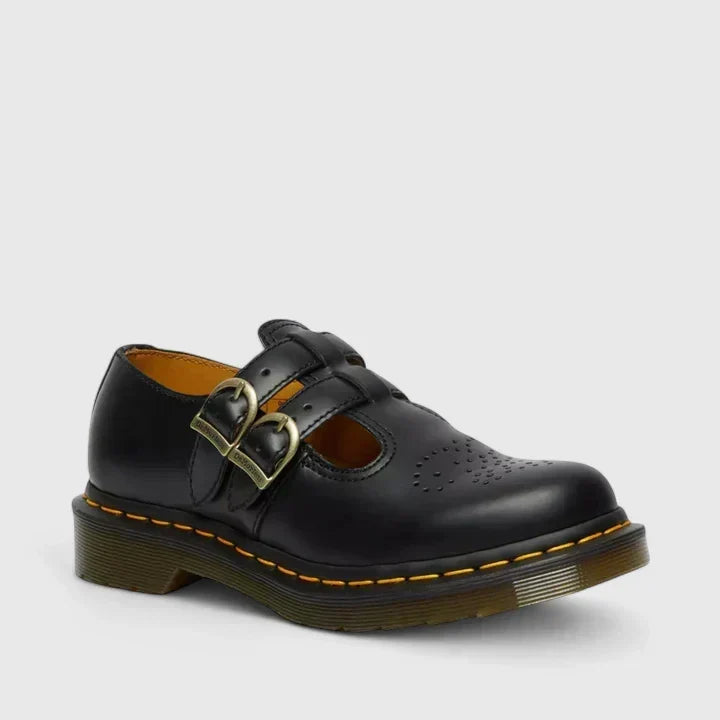 Women's Double Buckle Mary Jane Flats – Edgy & Comfortable Style