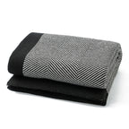 Women's Elegant Snuggle Blanket in Soft Knit with Geometric Pattern