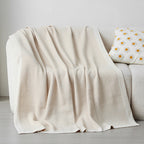 Women's Elegant Snuggle Blanket in Soft Knit with Geometric Pattern