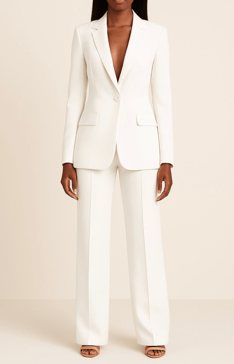 Women's Elegant Tailored Suit Set for Professional Chic