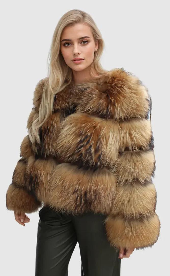 Women's Long-Sleeved Faux Fur Jacket