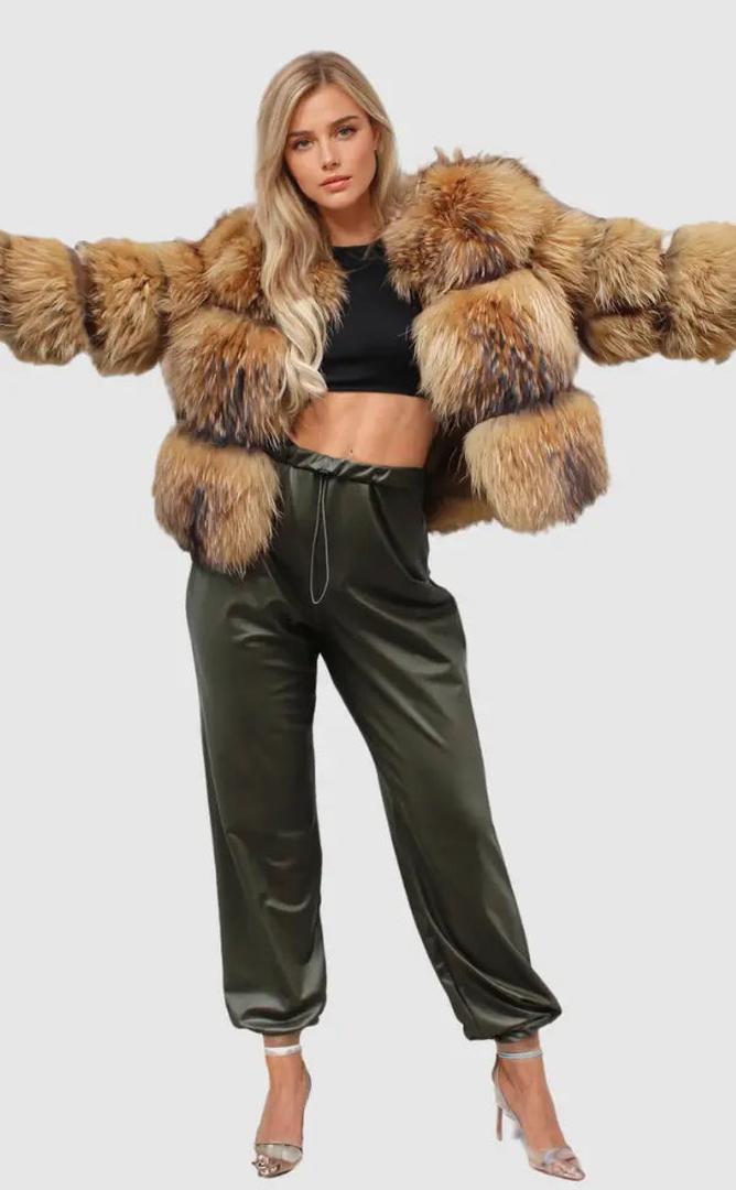 Women's Long-Sleeved Faux Fur Jacket