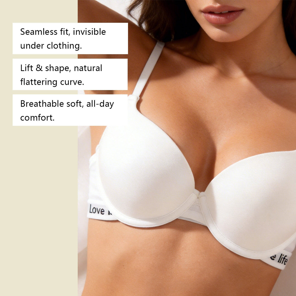 Women's Push Up Bra with Lift Support for Daily Wear