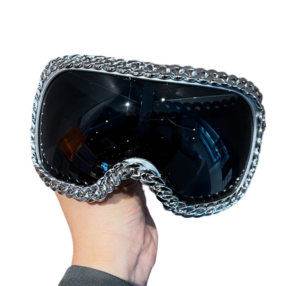 Women's Ski Goggles with Luxurious Chain Frame