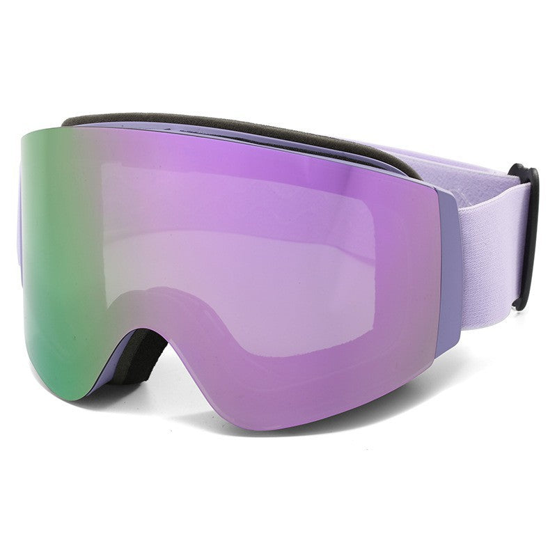 Women's Ski Goggles with Side Glare Protection and Anti-Fog Coating